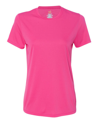Hanes Women's Cool DRI® Performance T-Shirt 4830 #color_Wow Pink