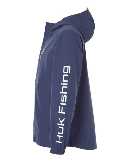 HUK Men's Storm Rain Jacket H400159 #color_Naval Academy