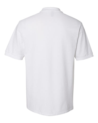 JERZEES Men's 100% Ring-Spun Cotton Piqué Polo 443M #color_White