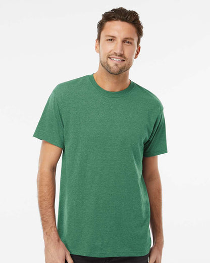 M&O Men's Gold Soft Touch T-Shirt 4800 #colormdl_Heather Kelly Green