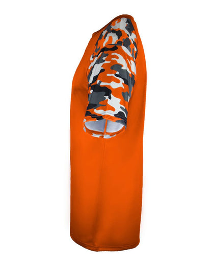 Badger Camo Sport T-Shirt 4141 #color_Burnt Orange/ Burnt Orange Camo