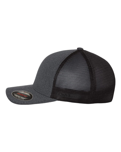 Flexfit Unipanel™ Trucker Cap 5511UP #color_Melange Dark Grey/ Black