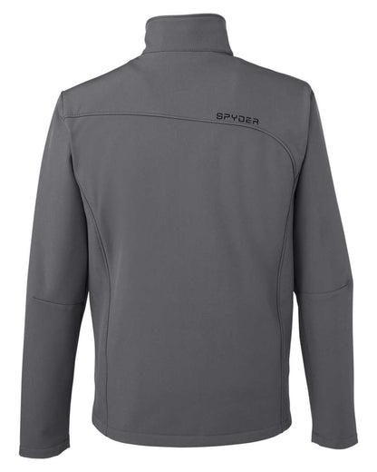 Spyder Men's Transport Soft Shell Jacket 187334 #color_Polar/ Black