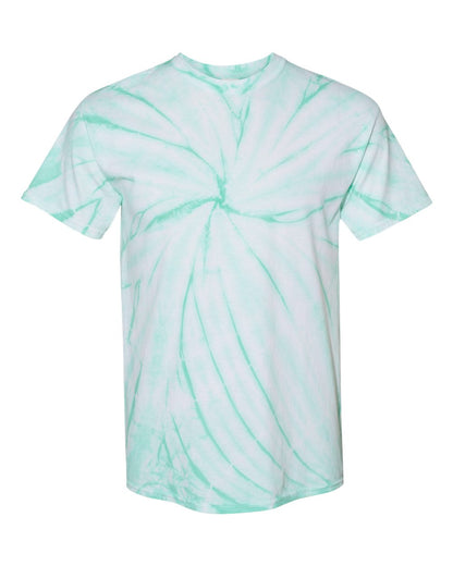 Dyenomite Cyclone Pinwheel Tie-Dyed T-Shirt 200CY #color_Mint