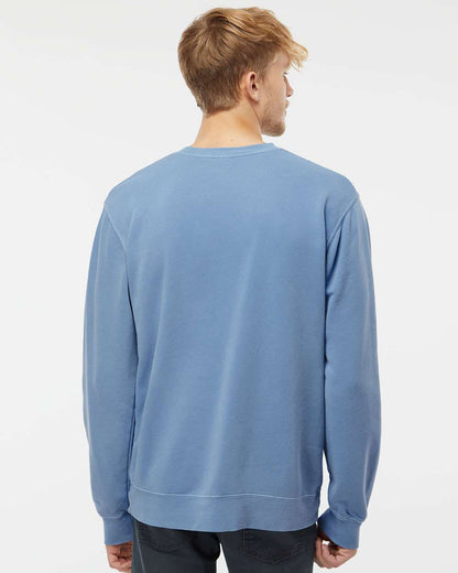 Independent Trading Co. Midweight Pigment-Dyed Crewneck Sweatshirt PRM3500 #colormdl_Pigment Light Blue