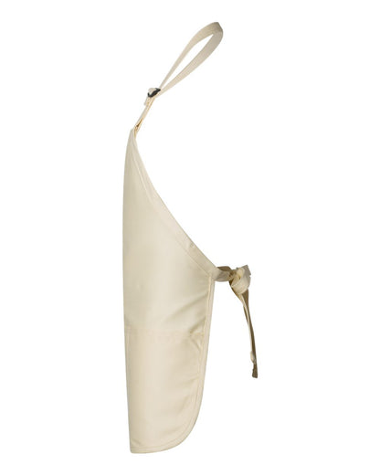 Q-Tees Full-Length Apron with Pouch Pocket Q4250 #color_Natural