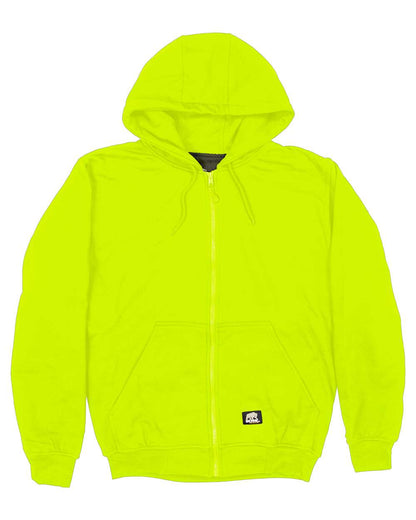 Berne Apparel Men's Heritage Thermal-Lined Full-Zip Hooded Sweatshirt HVF101 #color_Yellow