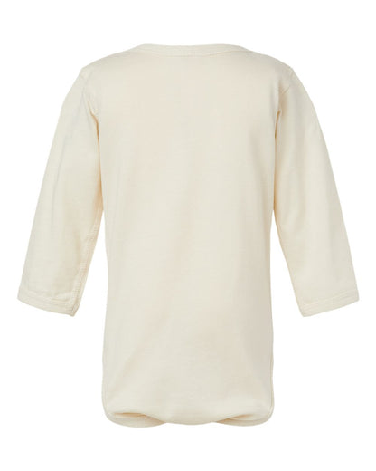 Rabbit Skins Infant Fine Jersey Long Sleeve Bodysuit 4421 #color_Natural