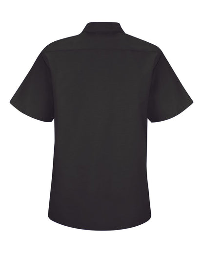 Red Kap Women's Industrial Work Shirt SP23 #color_Black