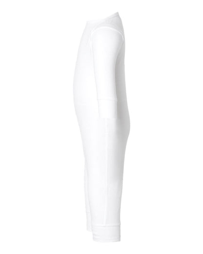 Rabbit Skins Infant Long Legged Baby Rib Bodysuit 4412 #color_White