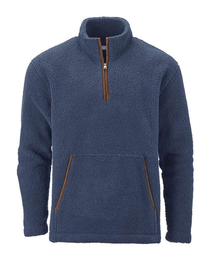 Boxercraft Everest Quarter-Zip Fleece Pullover BM8510 #color_Indigo