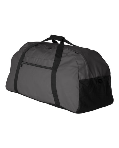 Augusta Sportswear Large Ripstop Duffel Bag 1703 #color_Graphite/ Black