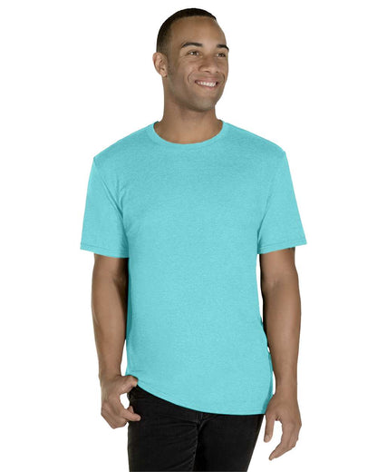 JERZEES Premium Blend Ring-Spun T-Shirt 560MR #color_Simply Aqua Heather