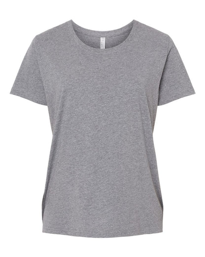 LAT Women's Curvy Collection Fine Jersey Tee 3816 #color_Granite Heather