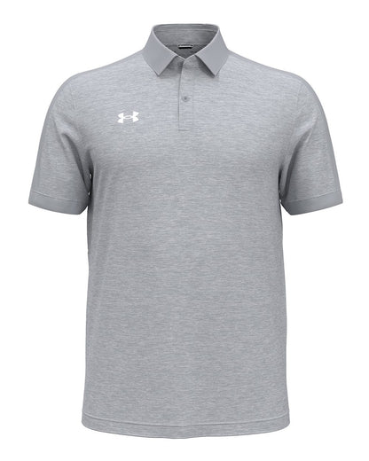 Under Armour Men's Trophy Level Polo 1376907 #color_Mod Grey/ White