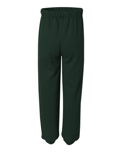 JERZEES Youth NuBlend® Sweatpants 973BR #color_Forest Green