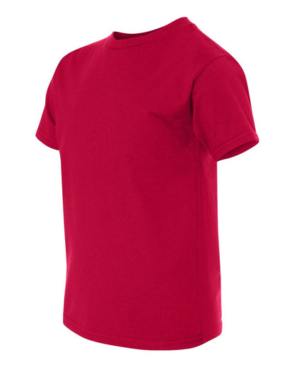 Hanes Youth Perfect-T T-Shirt 498Y #color_Deep Red