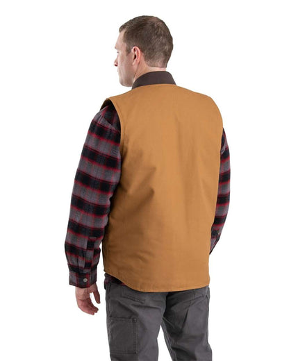 Berne Apparel Men's Workman's Duck Vest V812 #colormdl_Brown Duck