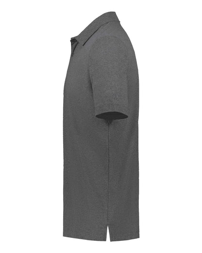 Holloway Men's Eco Revive™ Ventura Soft Knit Polo 223554 #color_Carbon Heather