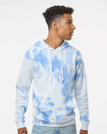 J. America Men's Tie-Dyed Fleece Hooded Sweatshirt 8861 #colormdl_Periwinkle Tie Dye