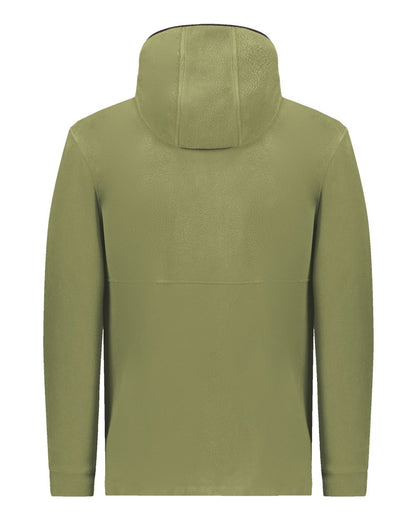 Augusta Sportswear Eco Revive™ Polar Fleece Hooded Full-Zip Jacket 6858 #color_Olive