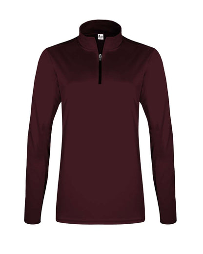 C2 Sport Women's Quarter-Zip Pullover 5602 #color_Maroon