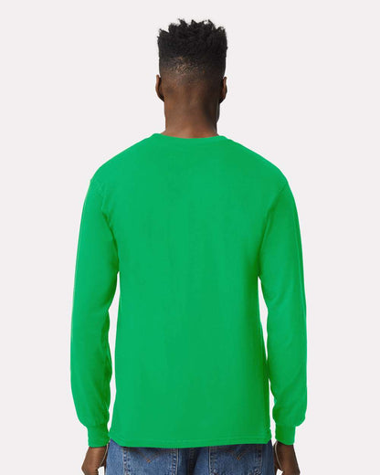 Gildan Unisex Ultra Cotton® Long Sleeve T-Shirt 2400 #colormdl_Irish Green