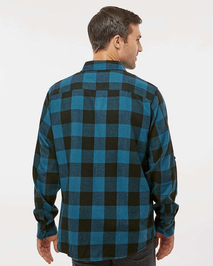 Burnside Yarn-Dyed Long Sleeve Flannel Shirt 8210 #colormdl_Blue/ Black Buffalo