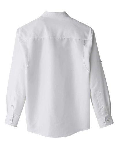 Harriton Men's Key West Performance Staff Shirt M580L #color_White