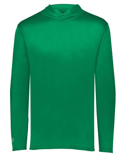 Holloway Men's Momentum Hooded Long Sleeve T-Shirt 222830 #color_Kelly
