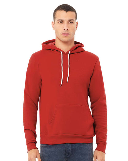 BELLA + CANVAS Sponge Fleece Hoodie 3719 #colormdl_Red