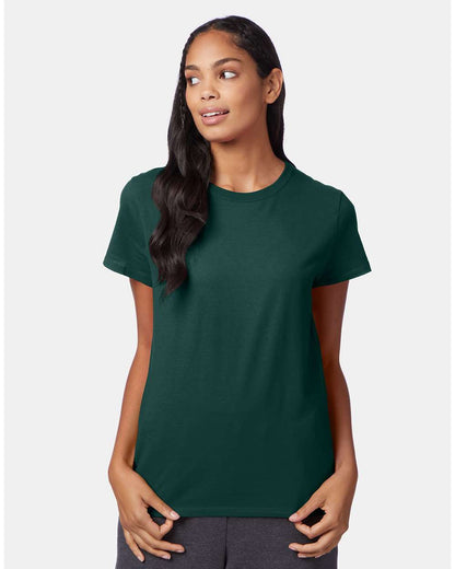 Hanes Women's Perfect-T T-Shirt SL04 #colormdl_Deep Forest