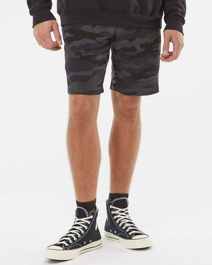 Independent Trading Co. Midweight Fleece Shorts IND20SRT #colormdl_Black Camo