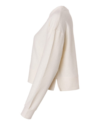 Boxercraft Women's Cropped Boxy Long Sleeve T-Shirt BW5102 #color_Natural