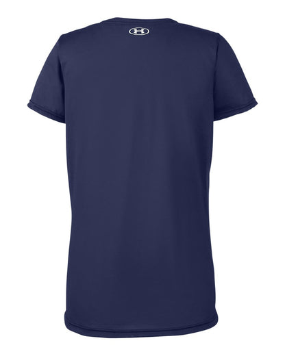 Under Armour Women's Team Tech™ T-Shirt 1376847 #color_Midnight Navy/ White