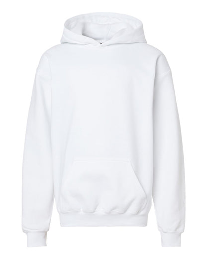Gildan Youth Softstyle® Midweight Hooded Sweatshirt SF500B #color_White