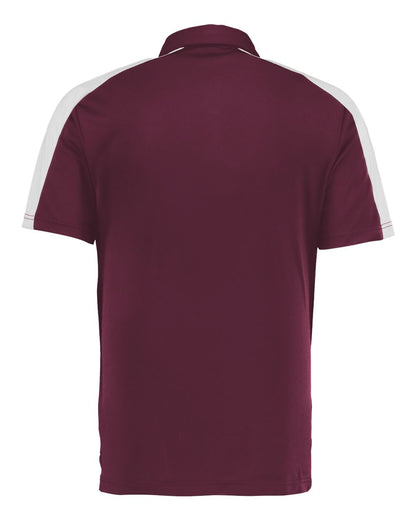 Augusta Sportswear Two-Tone Vital Polo 5028 #color_Maroon/ White