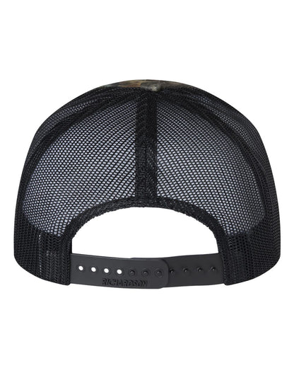 Richardson Printed Trucker Cap 112P #color_Mossy Oak Country DNA/ Black