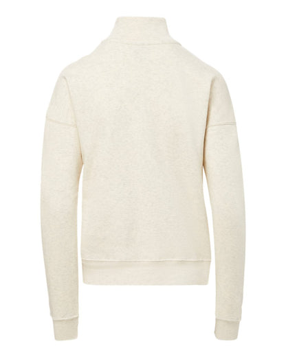 MV Sport Women's Cloud Fleece Quarter-Zip Sweatshirt W20189 #color_Oatmeal