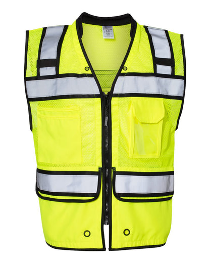 Kishigo Unisex High-Performance Surveyors Vest S5004-5005 #color_Lime