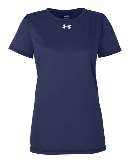 Under Armour Women's Team Tech™ T-Shirt 1376847 #color_Midnight Navy/ White