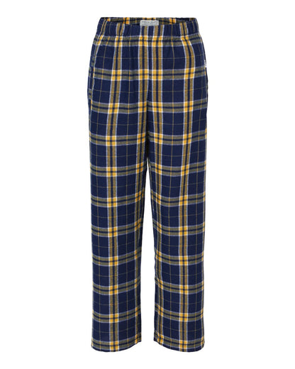 Boxercraft Youth Flannel Pants BY6624 #color_Navy/ Gold