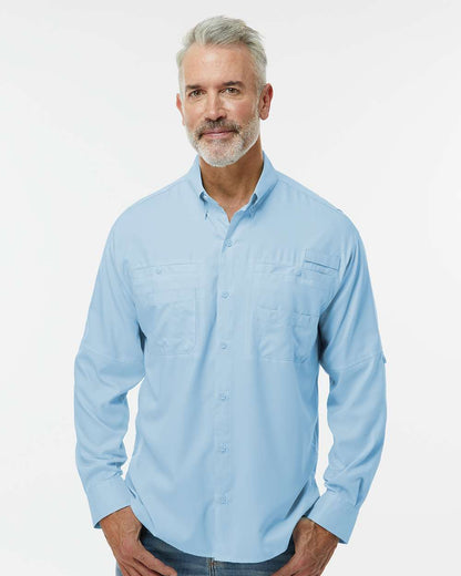 Paragon Men's Kitty Hawk Performance Fishing Shirt 702 #colormdl_Blue Mist