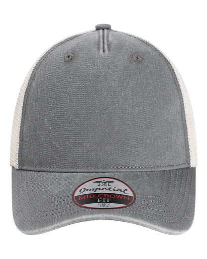 Imperial The Gambit Mesh Back Cap X240M #color_Charcoal/ Stone
