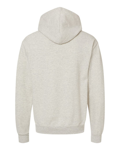 JERZEES Unisex Nublend® Billboard Hooded Sweatshirt 98CR #color_Oatmeal Heather/ White