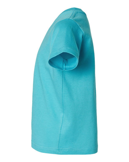 Rabbit Skins Toddler Fine Jersey Tee 3321 #color_Caribbean