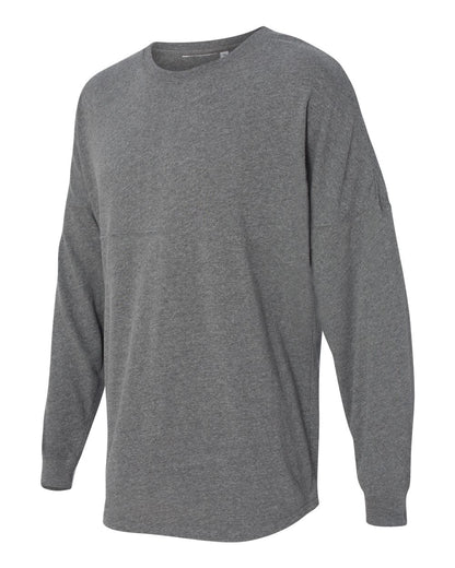 J. America Unisex Game Day Jersey Long Sleeve T-Shirt 8229 #color_Oxford