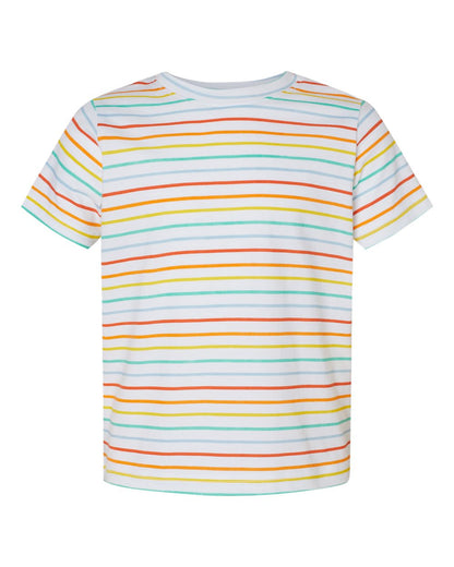 Rabbit Skins Toddler Fine Jersey Tee 3321 #color_Rainbow Stripe