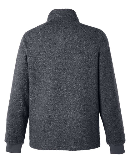 North End Men's Aura Sweater Fleece Quarter-Zip Pullover NE713 #color_Carbon/ Carbon
