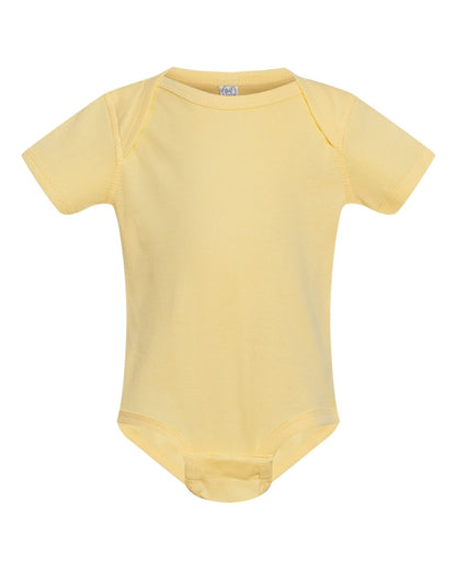 Rabbit Skins Infant Baby Rib Bodysuit 4400 #color_Banana